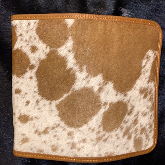 New Handmade 100% Real Cowhide Leather Ladies Wallet Hair On - Picture 4 of 7